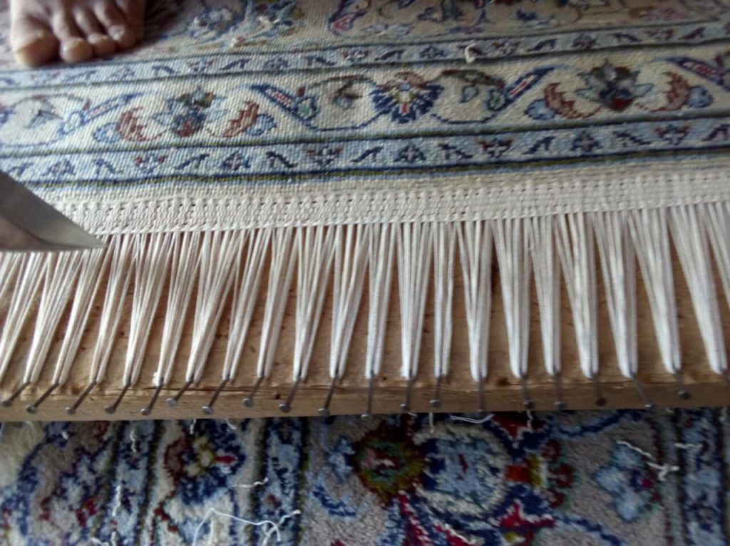 ریشه بافی فرش